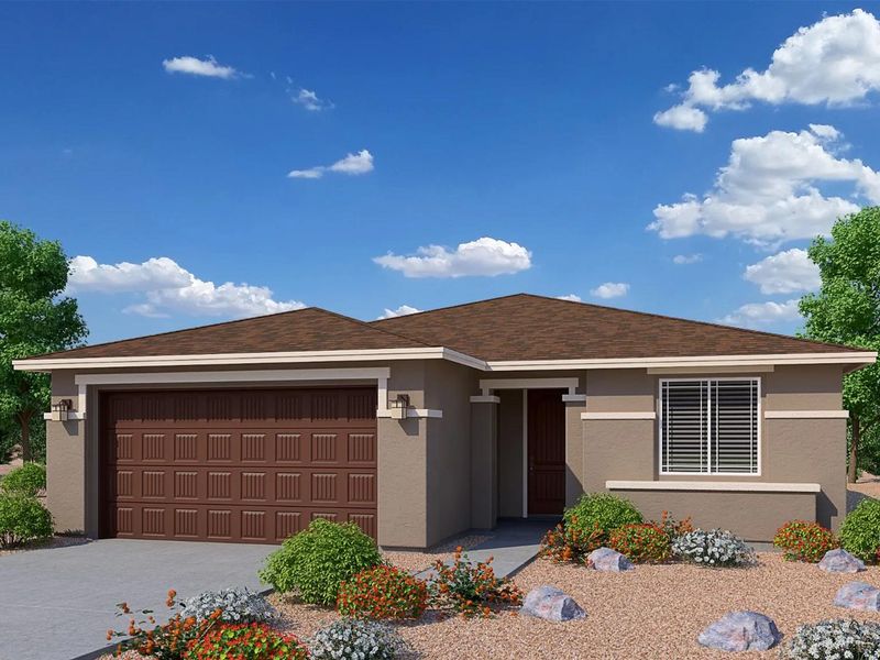 Representative exterior photo of a completed home built from the The Cimarron II by Davidson Homes LLC in Westwood, Prescott, AZ (Image 5).