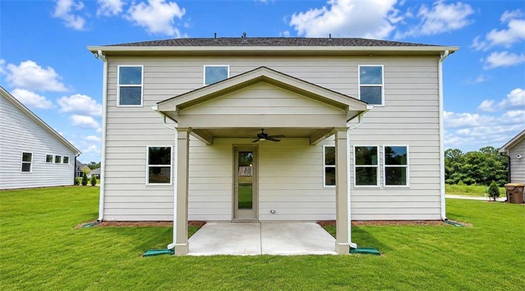 Exterior details and patio area of a home in Wehunt Meadows, Hoschton (Image 19). Exterior details and patio area of a home in Wehunt Meadows, Hoschton (Image 19).