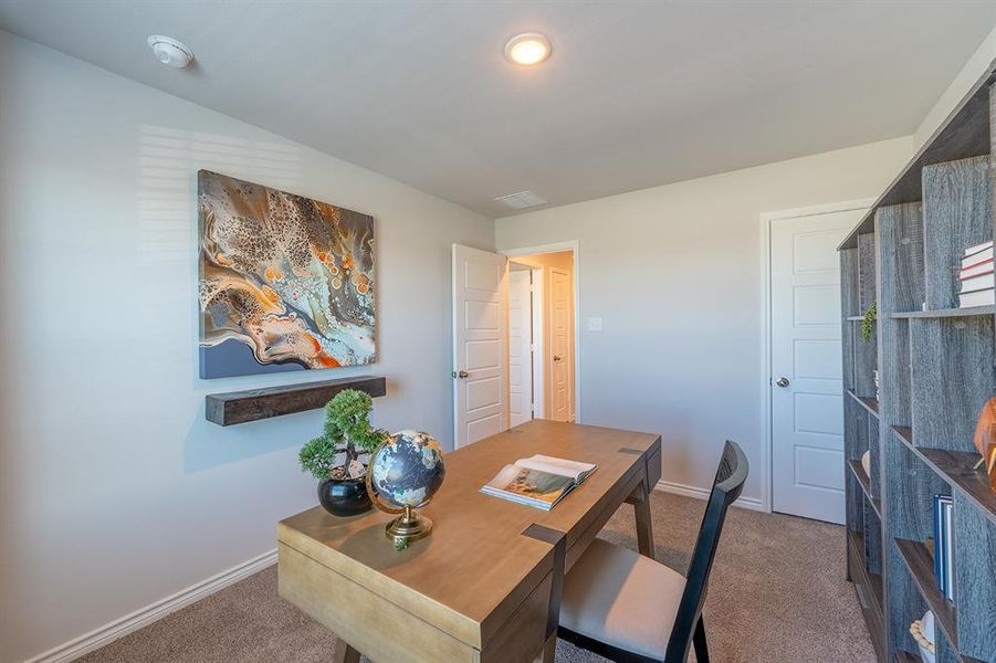 Furnished interior view inside a new home in Retreat at Fossil Creek, Fort Worth (Image 17).