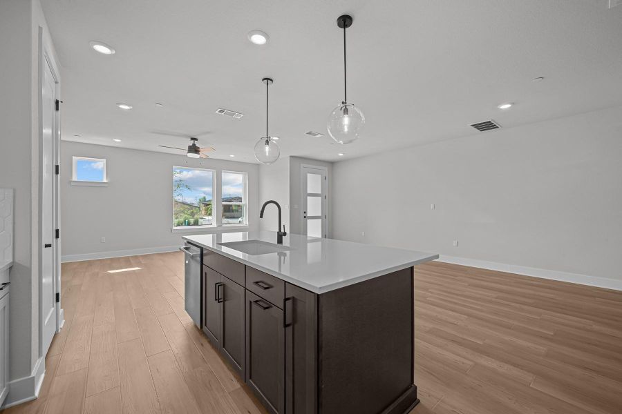 Kitchen Island - Family Room - Dining