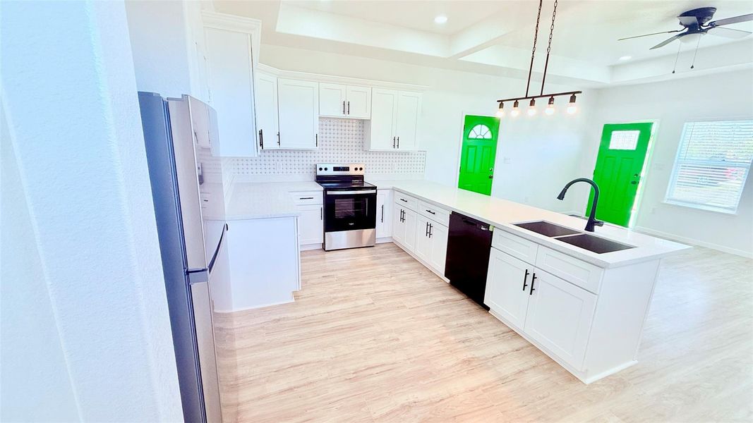 Furnished interior view inside a new home in , Cleveland (Image 7).