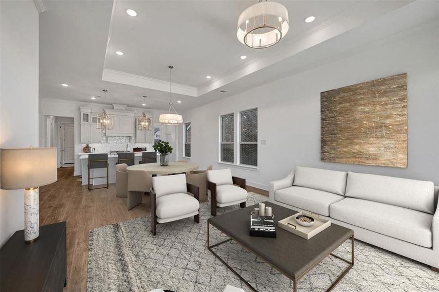 Furnished interior view inside a new home in Heath Golf & Yacht Villas, Heath (Image 5).