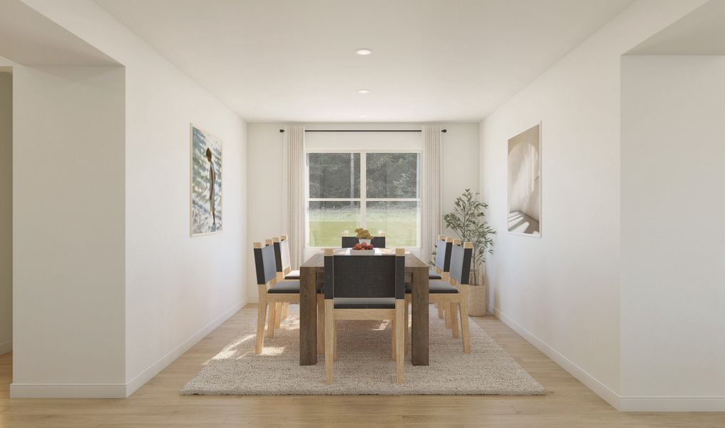 Dining room off the foyer