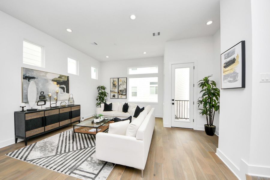 Furnished interior view inside a new home in Yale Terrace, Houston (Image 32).