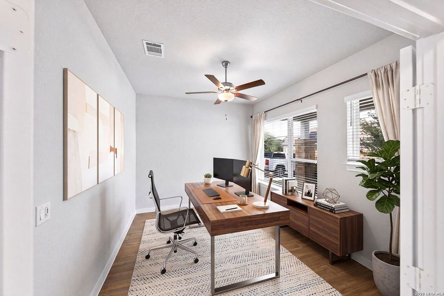 Furnished interior view inside a new home in Davis Ranch 60', San Antonio (Image 22).