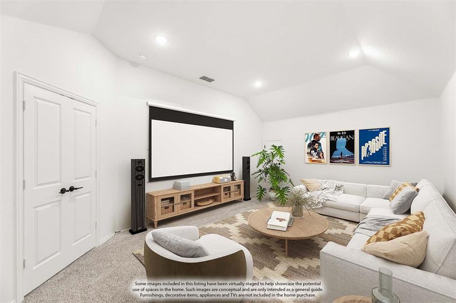 Furnished interior view inside a new home in Stone River Glen, Royse City (Image 12).