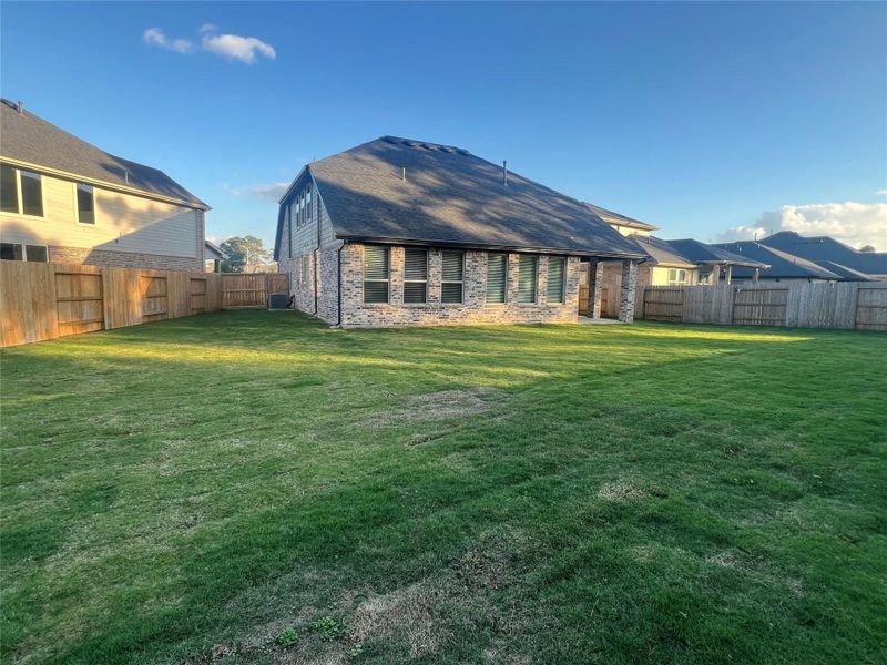 Exterior details and patio area of a home in Sorella 50s, Tomball (Image 18). Exterior details and patio area of a home in Sorella 50s, Tomball (Image 18).