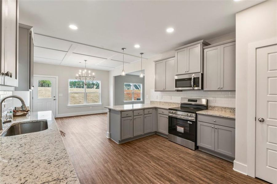 Furnished interior view inside a new home in , Hampton (Image 13).