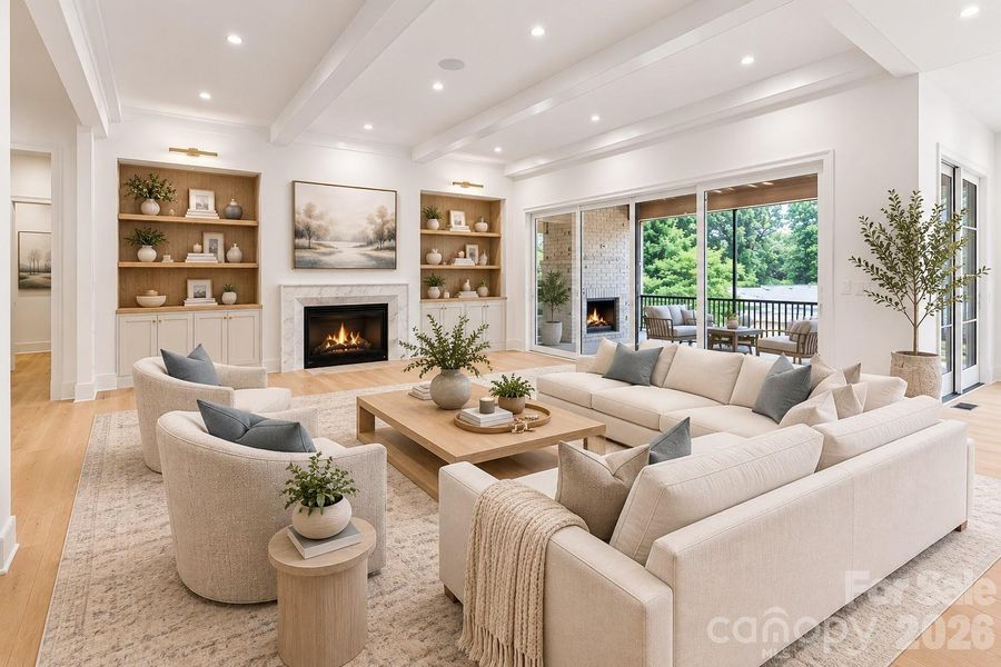 Select imagery has been thoughtfully enhanced to help communicate the architectural vision, lifestyle potential, and intended design experience of the home