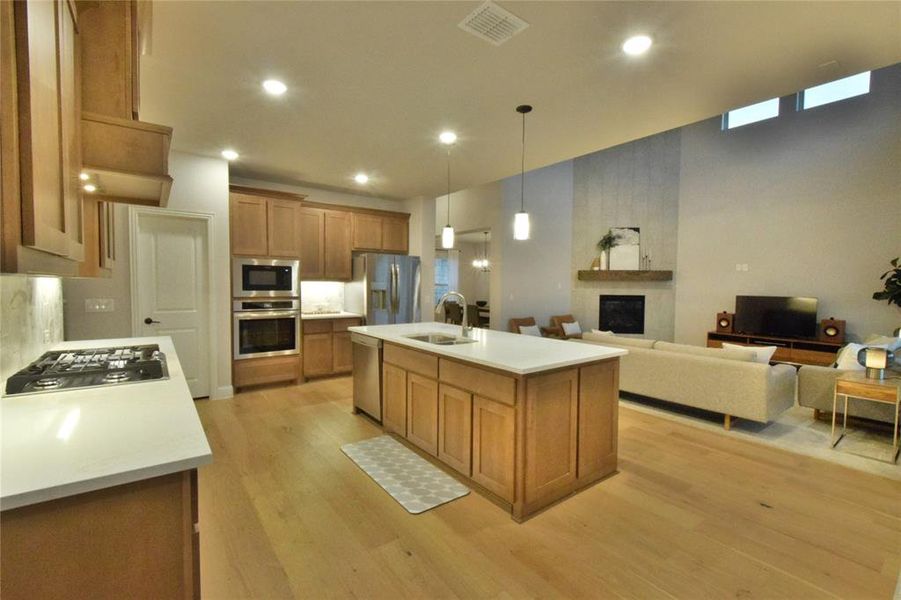 Furnished interior view inside a new home in Abe's Landing, Granbury (Image 25).