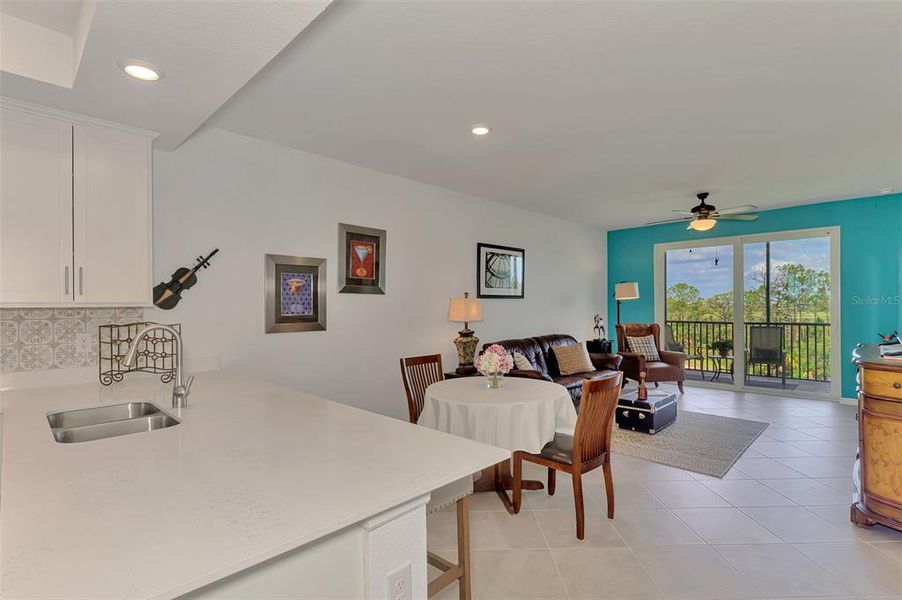 Furnished interior view inside a new home in Wellen Park Golf & Country Club, Venice (Image 34).
