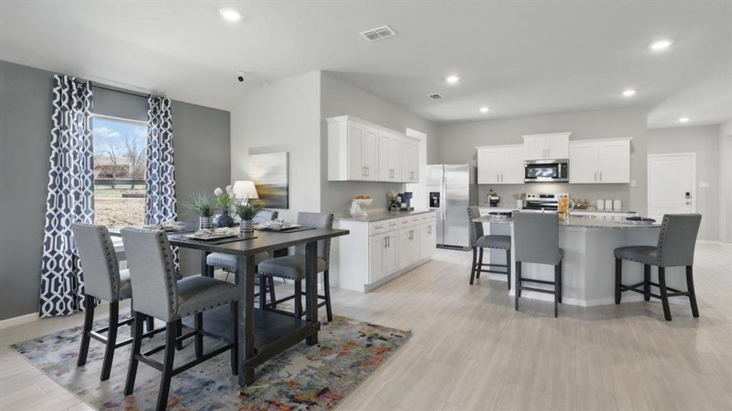 Furnished interior view inside a new home in Lonestar at Liberty Trails, Fort Worth (Image 20).