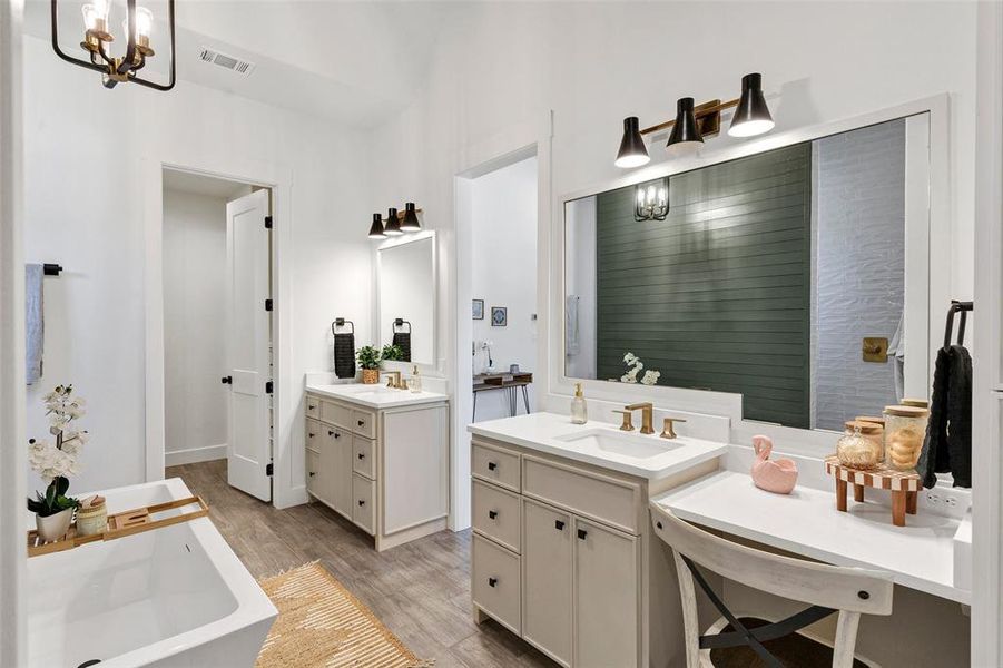 Furnished interior view inside a new home in , Granbury (Image 9).