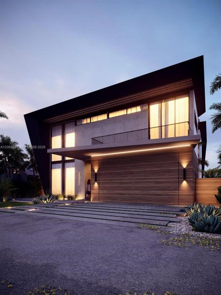 Front exterior of a new home in , Pompano Beach, FL, highlighting curb appeal (Image 22). Front exterior of a new home in , Pompano Beach, FL, highlighting curb appeal (Image 22).
