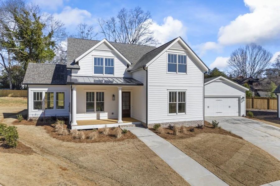 Front exterior of a new home in , Madison, GA, highlighting curb appeal (Image 27).