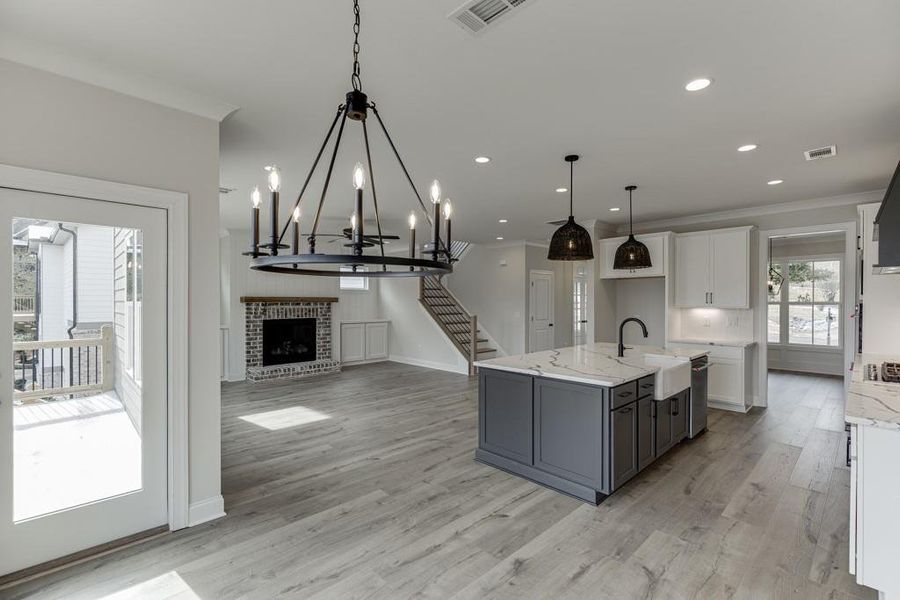 Furnished interior view inside a new home in , Buford (Image 8).