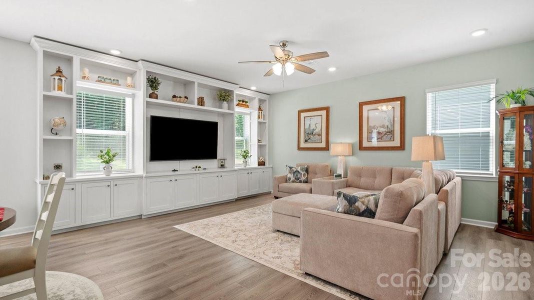 Furnished interior view inside a new home in Sanders Ridge, Troutman (Image 27). Furnished interior view inside a new home in Sanders Ridge, Troutman (Image 27).