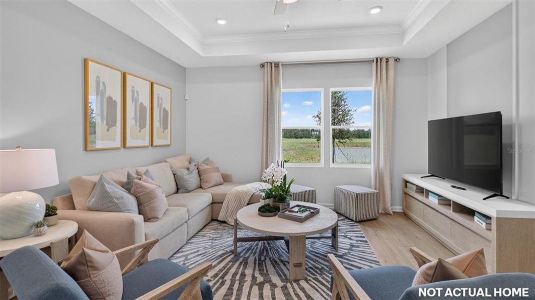 Furnished interior view inside a new home in Sawmill Branch, Palm Coast (Image 35).