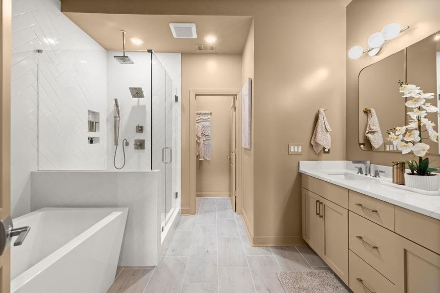 Furnished interior view inside a new home in , Alpharetta (Image 36).