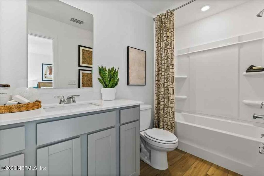 Furnished interior view inside a new home in , Jacksonville (Image 10).