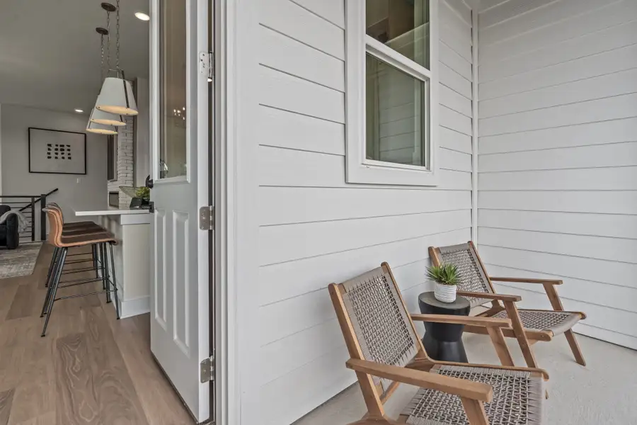 Exterior details and patio area of a home in Prominence, San Antonio (Image 3).