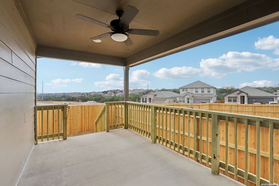 Exterior details and patio area of a home in Lark Canyon, New Braunfels (Image 26). Exterior details and patio area of a home in Lark Canyon, New Braunfels (Image 26).