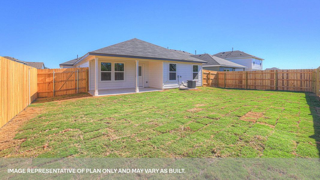 Exterior details and patio area of a home in Paramount, Kyle (Image 17).