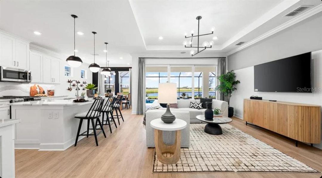 Furnished interior view inside a new home in Skye Ranch Community Group Page, Sarasota (Image 4).