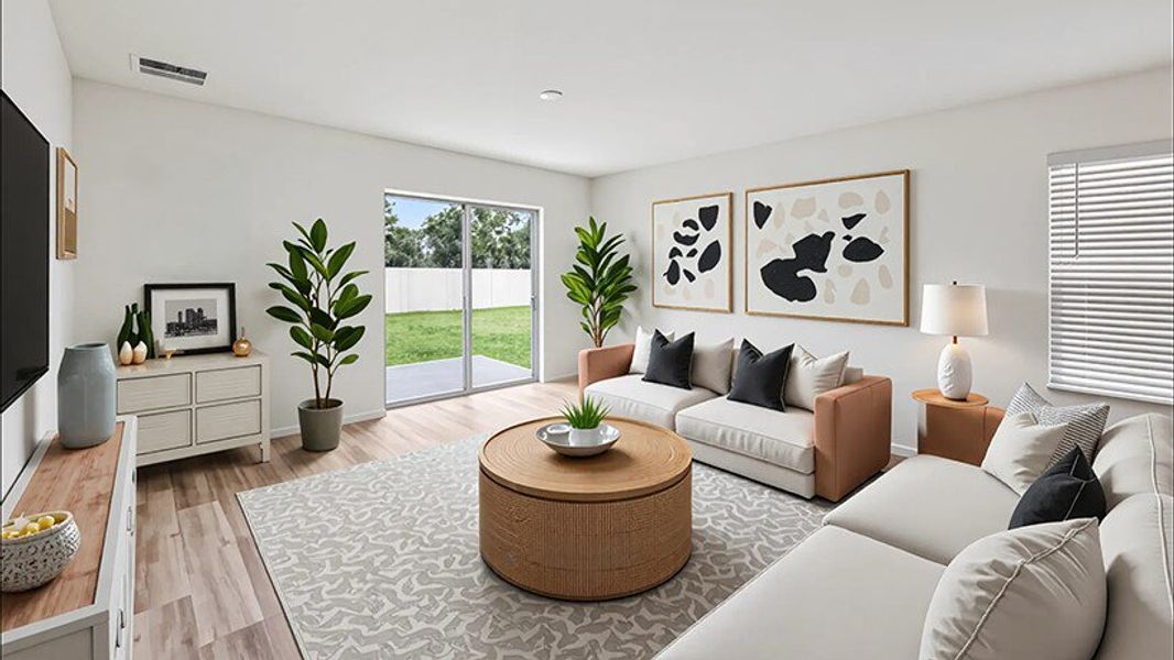 Representative furnished interior of a home built from the Robie by D.R. Horton in Sandal Key, Weeki Wachee (Image 4).