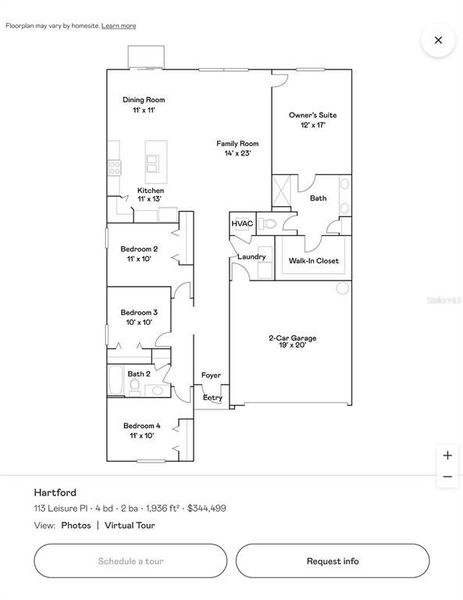 2D floor plan layout of this home in Rotonda Lakes, Rotonda West, FL (Image 5). 2D floor plan layout of this home in Rotonda Lakes, Rotonda West, FL (Image 5).