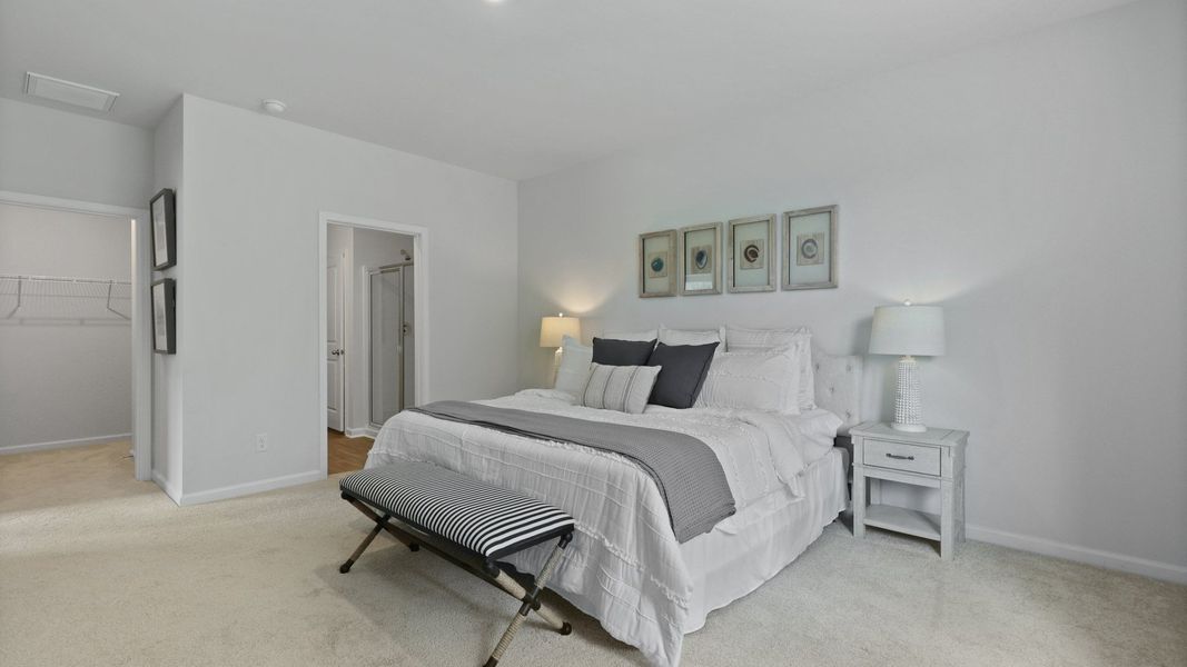 Representative furnished interior of a home built from the Glenwood by D.R. Horton in Pine Hills at Cane Bay, Summerville (Image 24).
