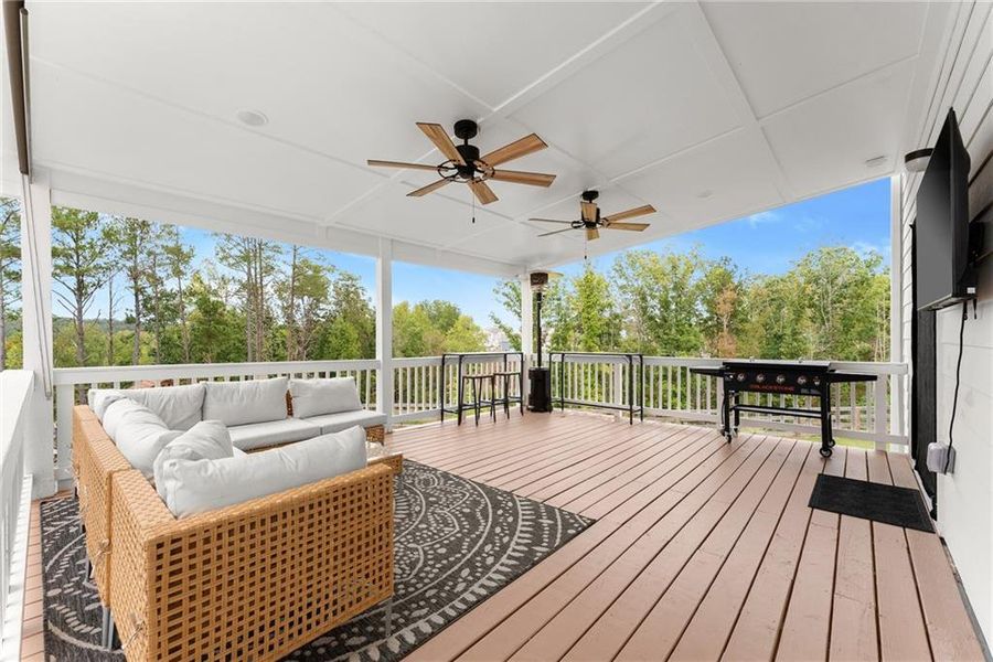 Exterior details and patio area of a home in , Dawsonville (Image 25).