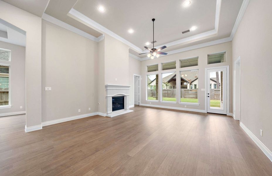 Representative unfurnished interior of a home built from the 3663AU by Ravenna Homes in Audubon 60′, Magnolia (Image 22).