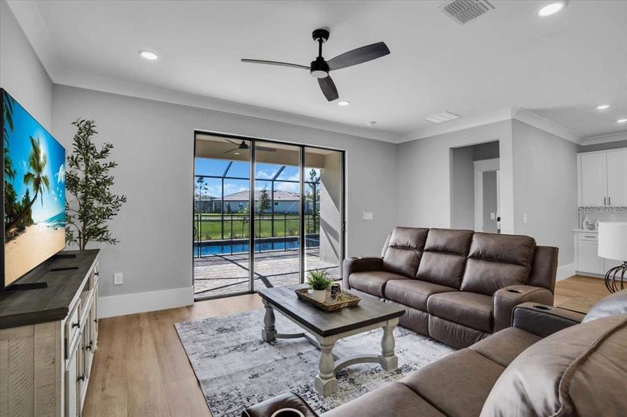 Furnished interior view inside a new home in , Bradenton (Image 14). Furnished interior view inside a new home in , Bradenton (Image 14).