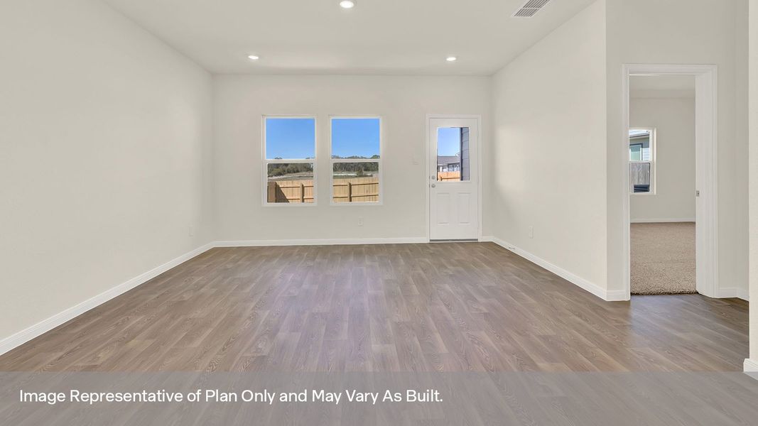 Representative unfurnished interior of a home built from the The Kendall by D.R. Horton in Paramount, Kyle (Image 17). Representative unfurnished interior of a home built from the The Kendall by D.R. Horton in Paramount, Kyle (Image 17).