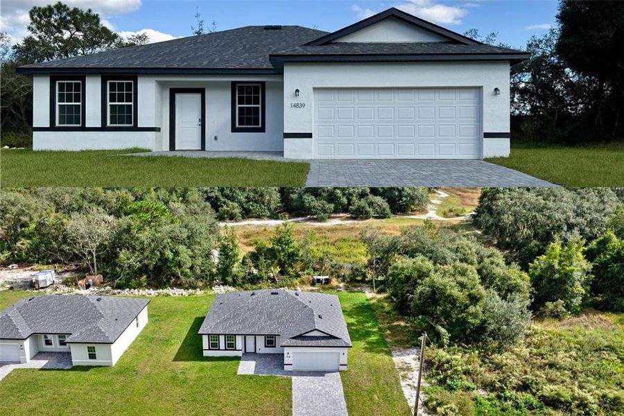 Front exterior of a new home in , Ocala, FL, highlighting curb appeal (Image 19).