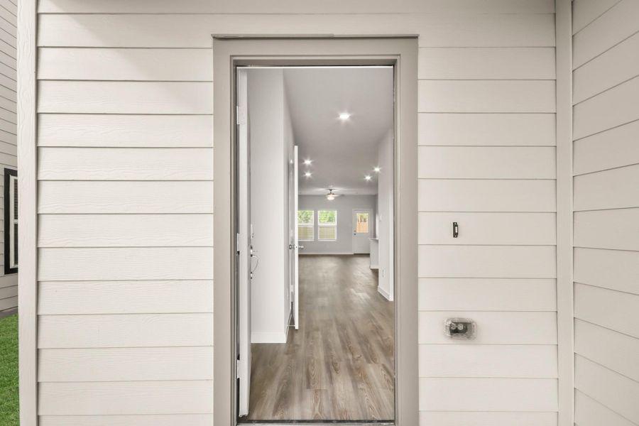 Exterior details and patio area of a home in Northpark South, Porter (Image 14). Exterior details and patio area of a home in Northpark South, Porter (Image 14).