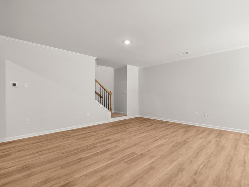 Spacious, unfurnished interior of a new home in Falcon Landing Townhomes, Gainesville (Image 29). Spacious, unfurnished interior of a new home in Falcon Landing Townhomes, Gainesville (Image 29).