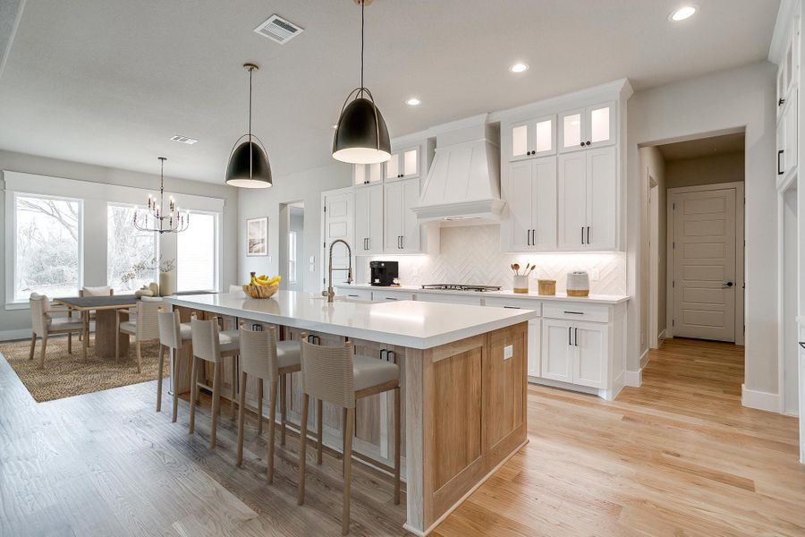 Representative furnished interior of a home built from the The Beaumont by Kenmark Homes in Aledo Heights - Aledo ISD, Aledo (Image 4).