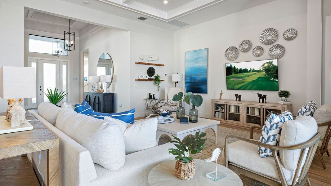 Great Room to Entry - Model shown from sister community
