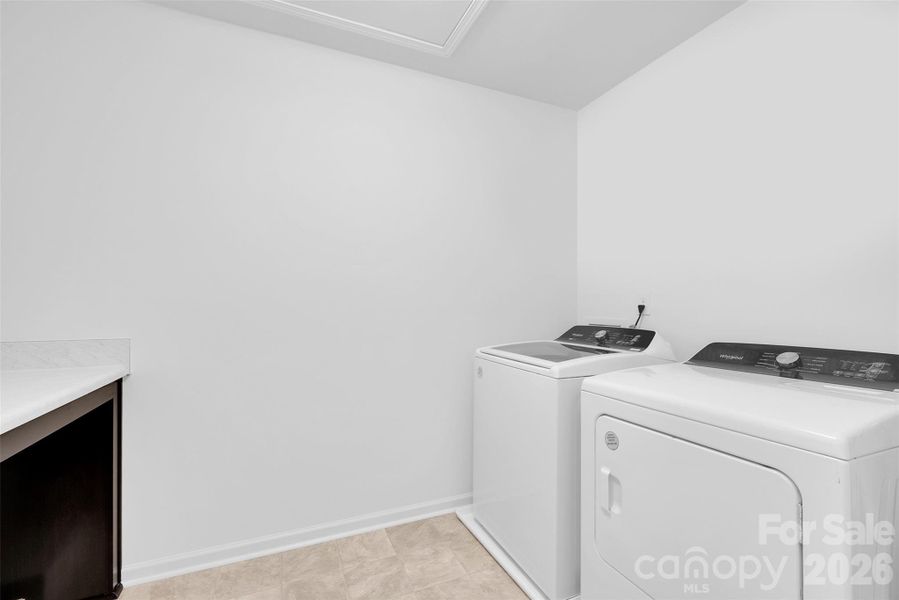 Laundry Room with Folding Counter