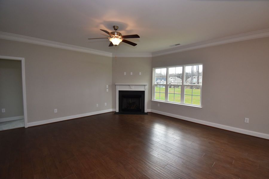 Representative unfurnished interior of a home built from the Newport by Keystone Homes NC in Royal Pines, Trinity (Image 17).