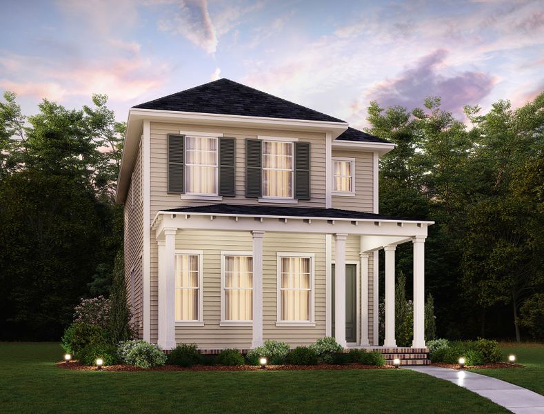 Representative exterior photo of a completed home built from the Doty by Ashton Woods in Midtown at Nexton, Summerville, SC (Image 21). Representative exterior photo of a completed home built from the Doty by Ashton Woods in Midtown at Nexton, Summerville, SC (Image 21).