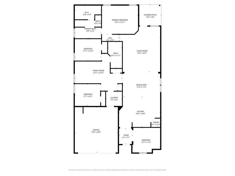 2D floor plan layout of this home in Foxborough, Waco, TX (Image 5).