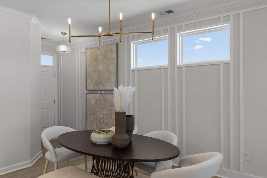 Representative furnished interior of a home built from the The Sunflower by Chesapeake Homes in Terrapin, Leland (Image 41).