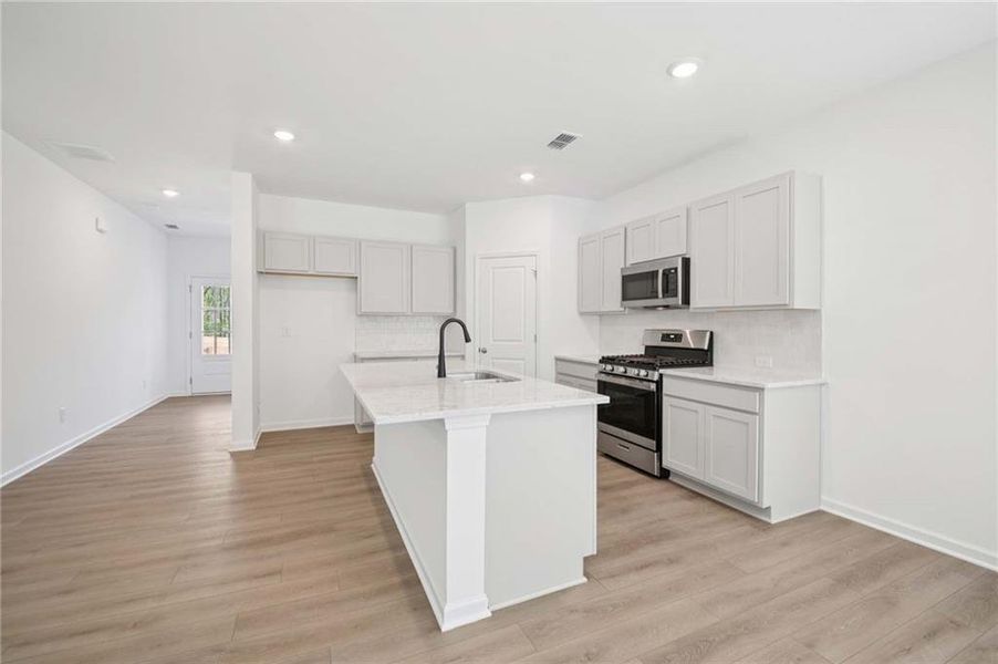 Furnished interior view inside a new home in The Pointe at Heron Bay, Locust Grove (Image 11).