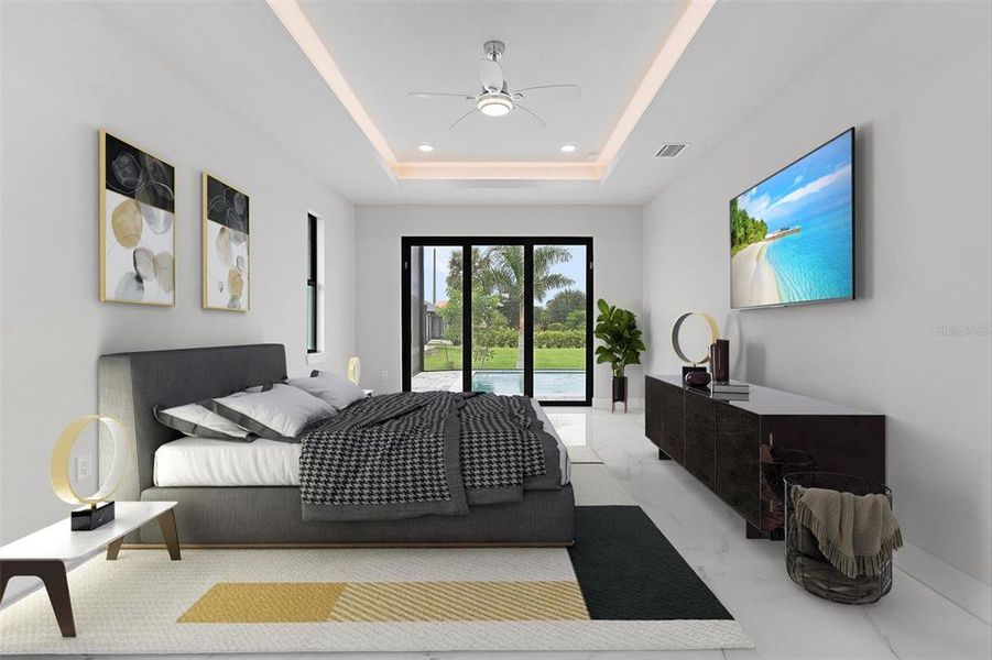 Furnished interior view inside a new home in , Punta Gorda (Image 5). Furnished interior view inside a new home in , Punta Gorda (Image 5).