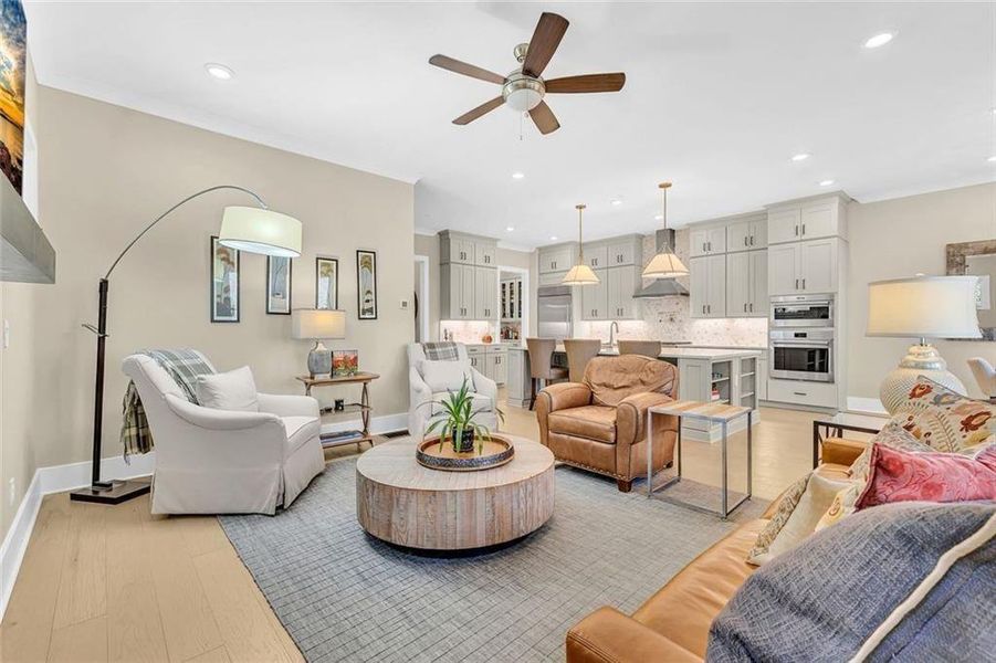 Furnished interior view inside a new home in Manning on the Square, Alpharetta (Image 13).