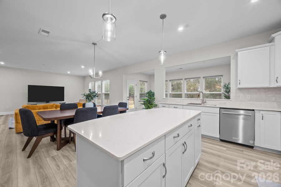 Furnished interior view inside a new home in Parkside Crossing, Charlotte (Image 10).