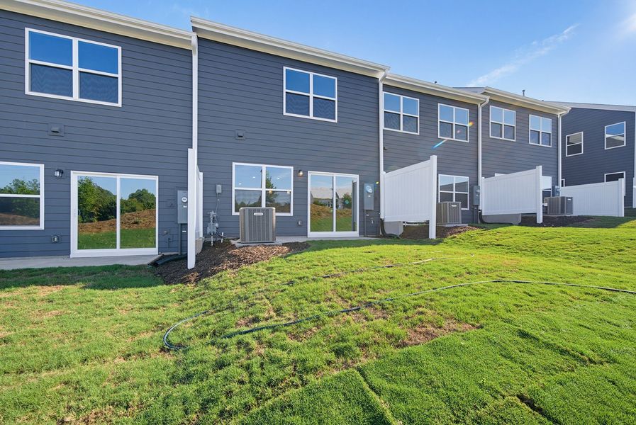 Exterior details and patio area of a home in Sweetbrier, Durham (Image 20).